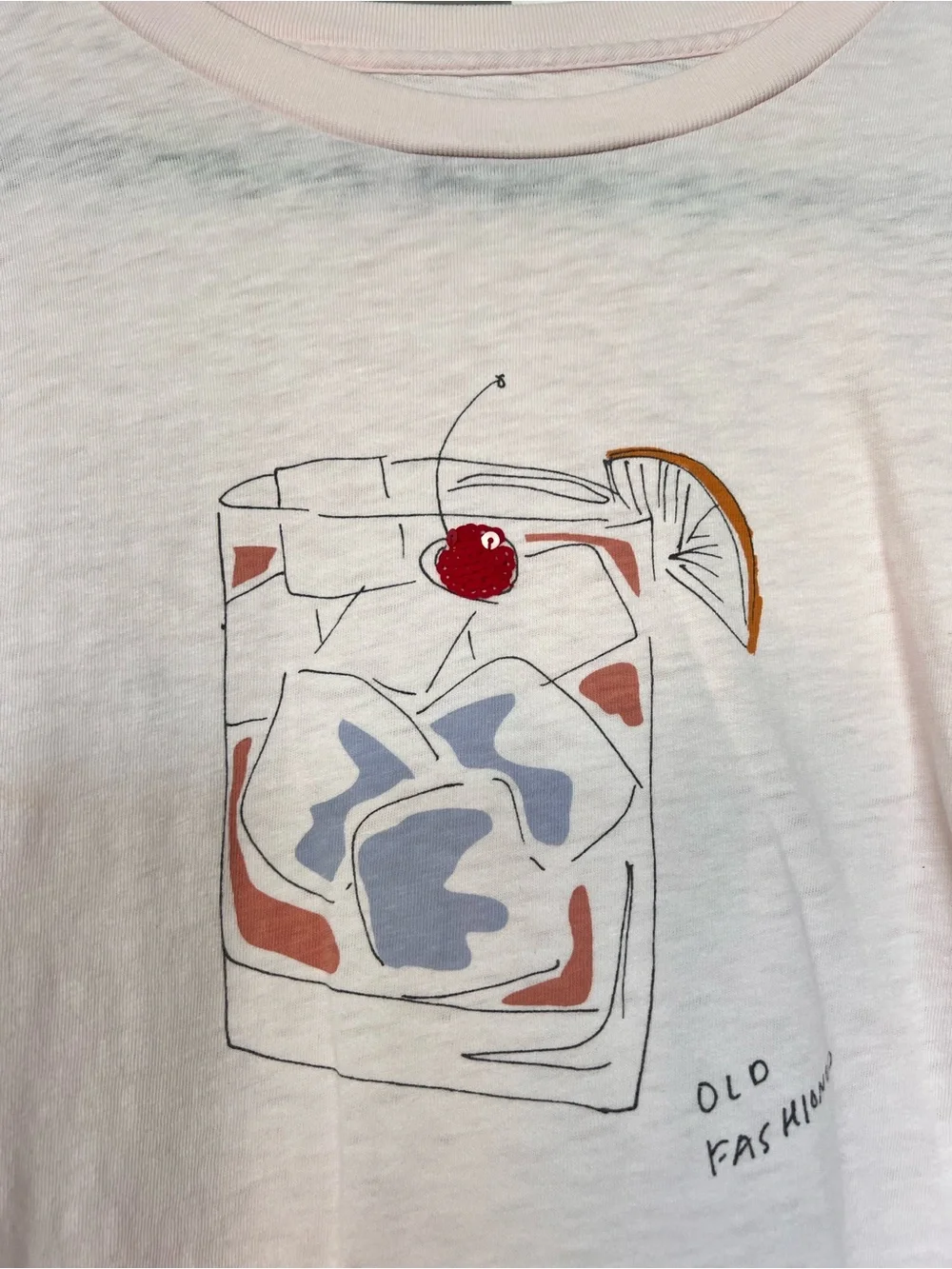 J.Crew Old Fashioned Graphic Cotton T-Shirt Pink Size Small - Picture 3 of 8